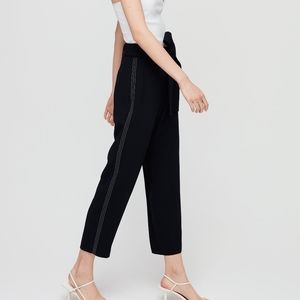 Aritzia Wilfred Tie Front Cropped Pants
